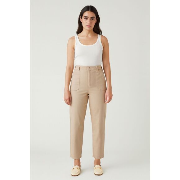 jetty Pants - JETTY Cargo Straight Fit‎ Pant Beige Size 25